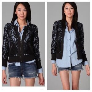 Free People Black Lace Jacket